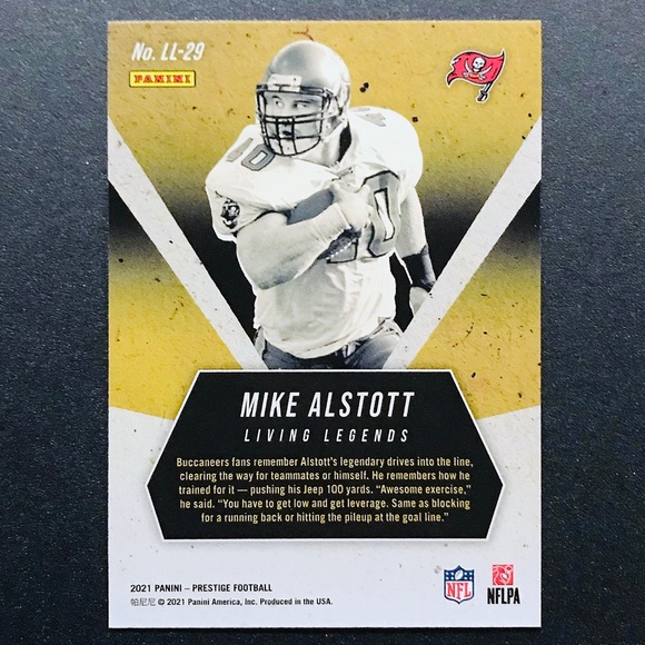 Mike Alstott - 2021 Prestige Living Legends #29 - Picture 2 of 2